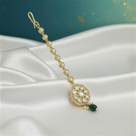 Kundan Moti Tikka With Carat Plating