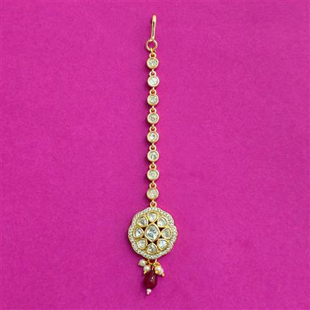 Kundan Moti Tikka With Carat Plating