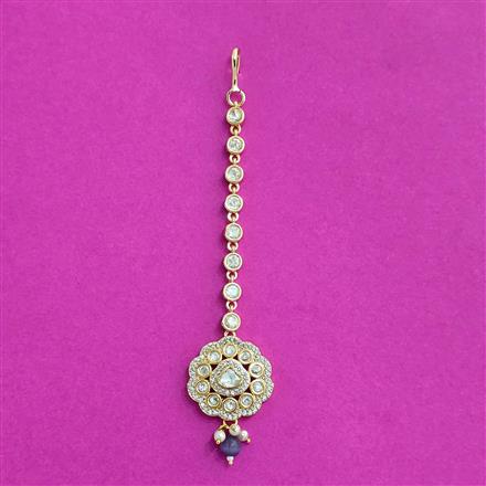 Kundan Moti Tikka With Carat Plating