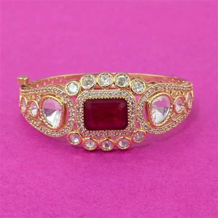 Kundan Classic Kada With Gold Plating