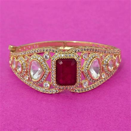 Kundan Classic Kada With Gold Plating
