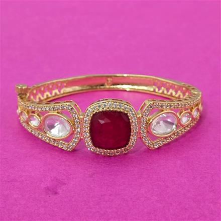 Kundan Classic Kada With Gold Plating