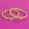 Kundan Openable Bangles With Gold Plating