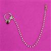 Kundan Moti Nose Ring With Mehndi Plating