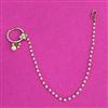 Kundan Moti Nose Ring With Mehndi Plating