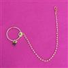 Kundan Moti Nose Ring With Carat Plating