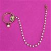 Kundan Moti Nose Ring With Mehndi Plating