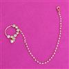 Kundan Moti Nose Ring With Carat Plating