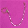 Kundan Moti Nose Ring With Mehndi Plating