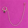 Kundan Moti Nose Ring With Carat Plating