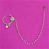 Kundan Moti Nose Ring With Mehndi Plating