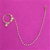 Kundan Moti Nose Ring With Carat Plating