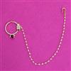Kundan Moti Nose Ring With Carat Plating
