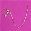 Kundan Moti Nose Ring With Mehndi Plating