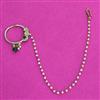 Kundan Moti Nose Ring With Mehndi Plating