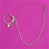 Kundan Moti Nose Ring With Mehndi Plating