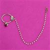 Kundan Moti Nose Ring With Mehndi Plating
