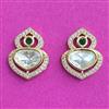 Kundan Delicate Earring With Gold Plating