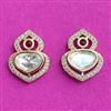 Kundan Delicate Earring With Gold Plating