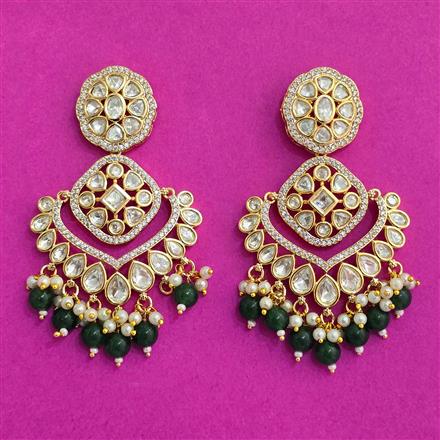 Kundan Classic Earring With Gold Plating