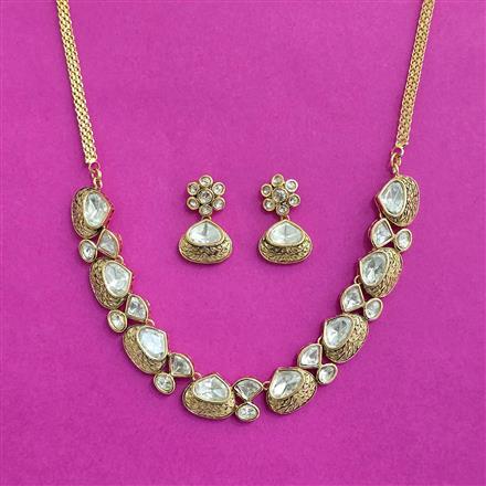 Kundan Classic Necklace Set With Gold Plating
