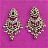 Kundan Meenakari Earring With Mehndi Plating