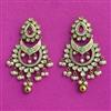 Kundan Meenakari Earring With Mehndi Plating