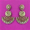 Kundan Meenakari Earring With Mehndi Plating