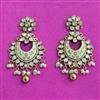 Kundan Meenakari Earring With Mehndi Plating