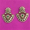 Kundan Classic Earring With Mehndi Plating