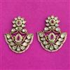 Kundan Classic Earring With Mehndi Plating