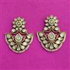 Kundan Classic Earring With Mehndi Plating