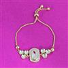 Kundan Mother Of Pearl Bracelet With Gold Plating