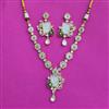 Kundan Mother Of Pearl Necklace SetWith Carat Plating