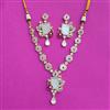 Kundan Mother Of Pearl Necklace SetWith Carat Plating