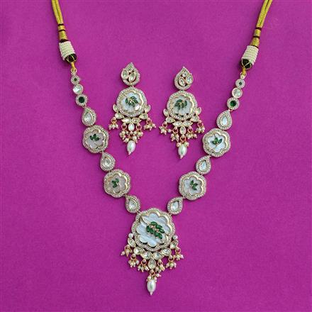 Kundan Classic Necklace SetWith Carat Plating