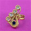 Kundan Adjustable Ring With Gold Plating