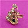 Kundan Adjustable Ring With Gold Plating