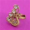 Kundan Adjustable Ring With Gold Plating