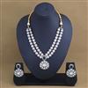 Kundan 2 Line Necklace Set With Mehndi Plating