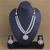 Kundan 2 Line Necklace Set With Mehndi Plating