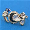 Kundan Adjustable Ring With Carat Gold Plating