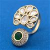 Kundan Adjustable Ring With Carat Gold Plating
