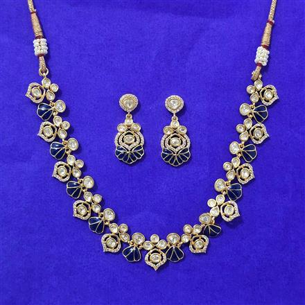 Kundan Classic Necklace Set With Carat Gold Plating