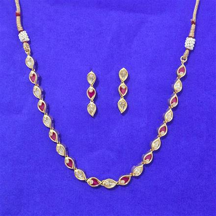 Kundan Delicate Necklace Set With Carat Gold Plating