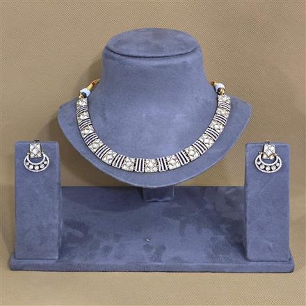 Kundan Classic Necklace With Mehndi Plating