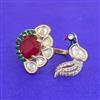 Kundan Adjustable Ring With Carat Gold Plating