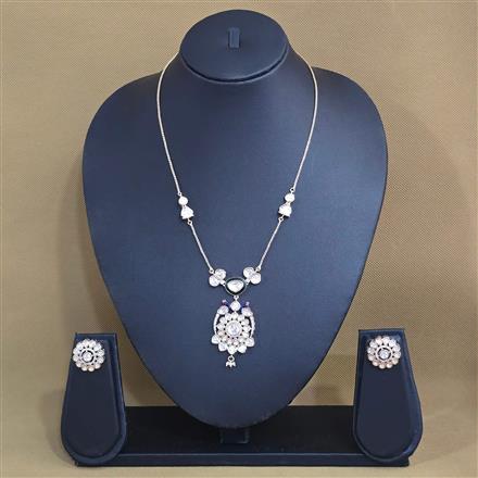 Kundan Meenakari Pendant Set With Carat Gold Plating