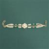 Kundan Moti Bracelet With Gold Plating