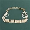 Kundan Moti Bracelet With Gold Plating